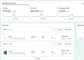 Lister Petter Meta Ads